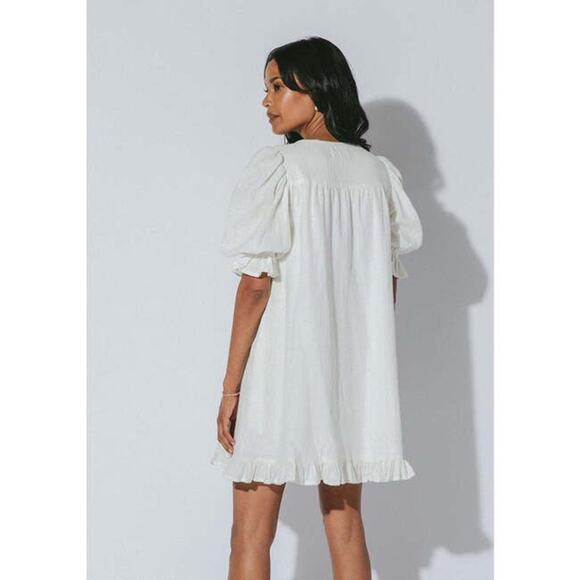 Cleobella Fiona Mini Dress Ivory XS - Picture 7 of 10